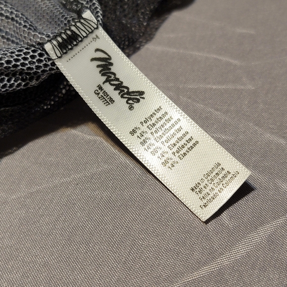 Black Floral Mesh Teddy Bodysuit Lingerie Small Medium - Picture 6 of 8